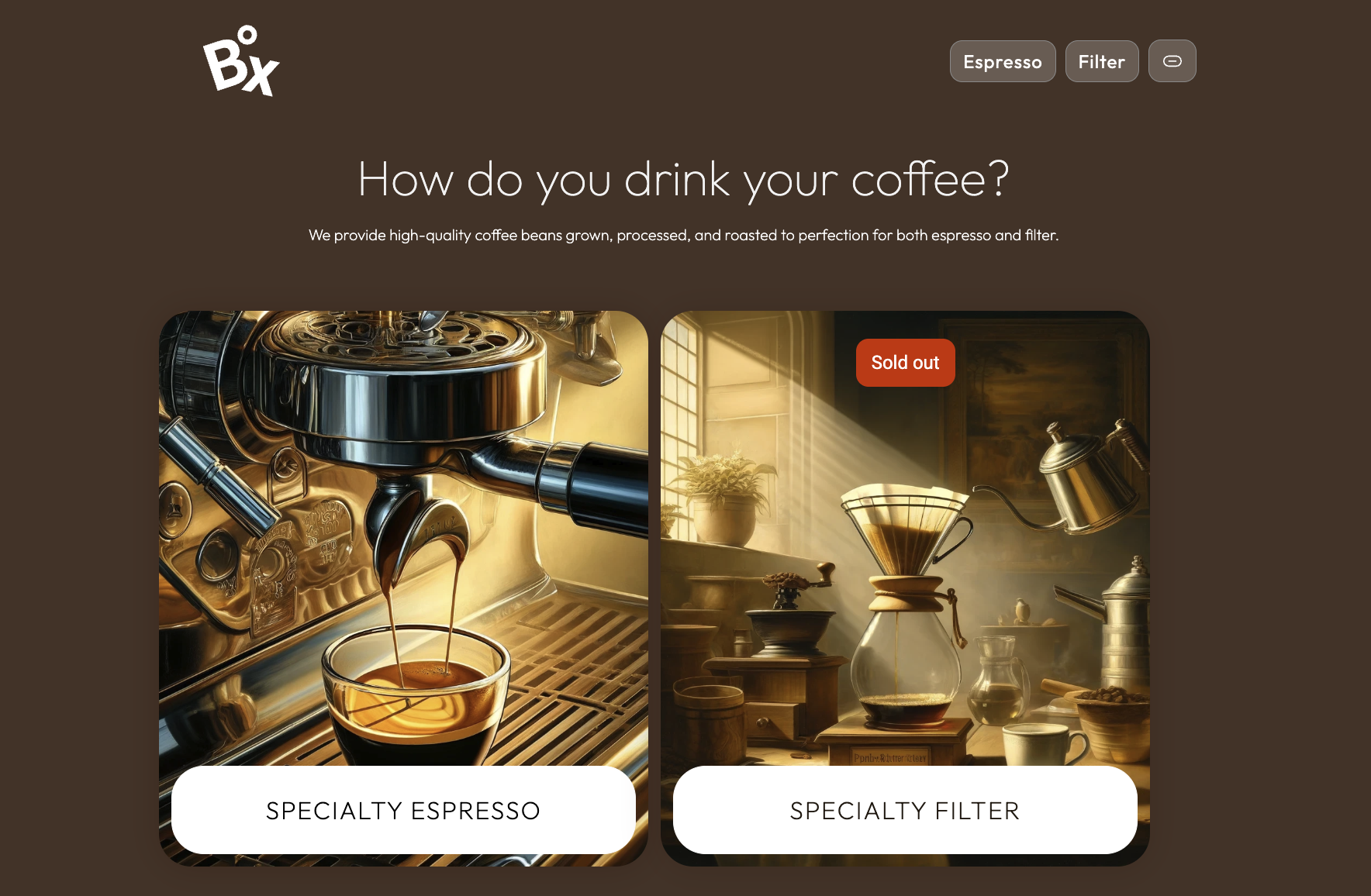 Brix Coffee Design Overview