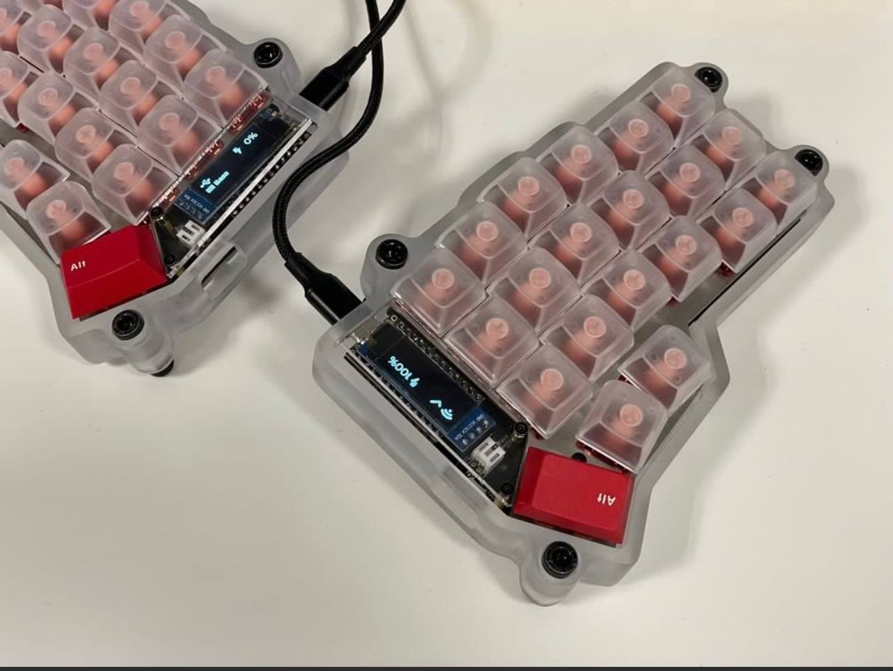 Translucent Case and keycaps